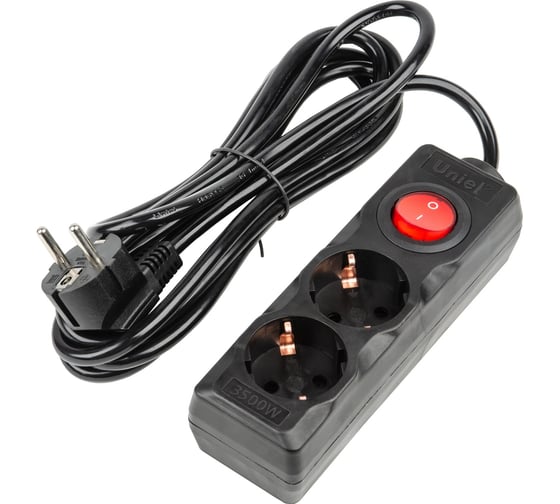 Изображение товара Удлинитель Uniel S-GCU2-3B BLACK UL-00010011