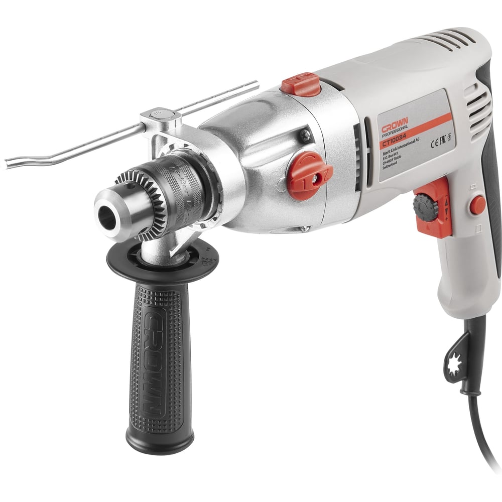 Изображение товара Ударная дрель CROWN CT10034 мощность 1050 Вт, регулировка скоростей
