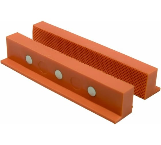 Изображение товара Губки магнитные плоские (2 шт; 155х28х25 мм) для тисков КОБАЛЬТ 918-047