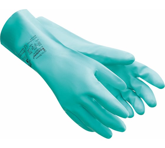 Изображение товара Нитриловые химостойкие резиновые перчатки Ампаро Риф (т) Размер L 6880 (447513)-L