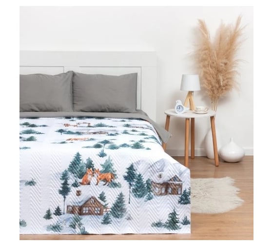 Изображение товара Покрывало Этель евро Winter village, 230x210 см, микрофибра 7787712