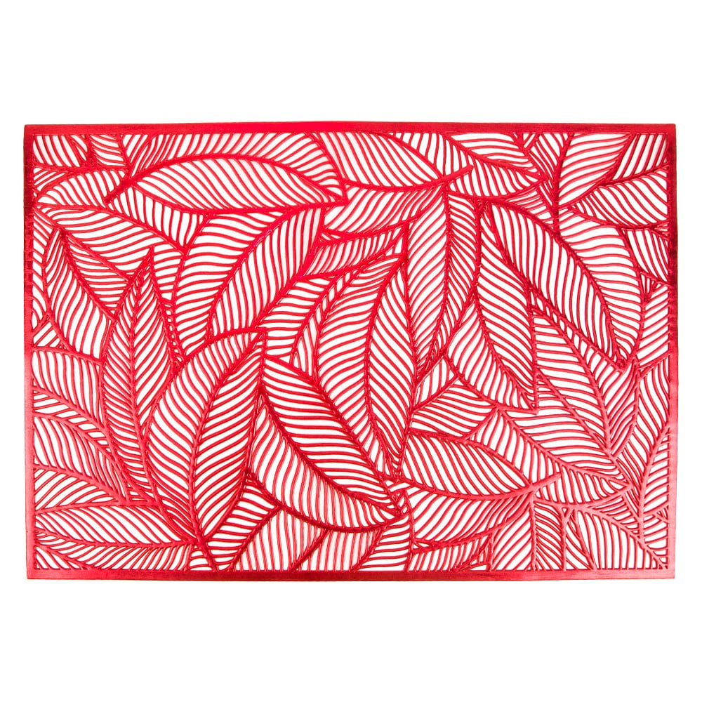 Набор салфеток плейсматов Nouvelle, цвет красный 9903113-Н4 алая листва, 45x30 см - фото 1