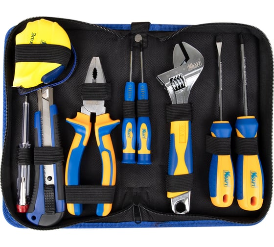 Изображение товара Набор инструмента 9 предметов сумка KRAFT KT 703000