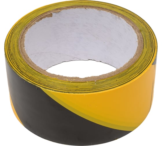 Изображение товара Лента клейкая сигнальная 48мм х 20м желтая/черная Megapower 659453