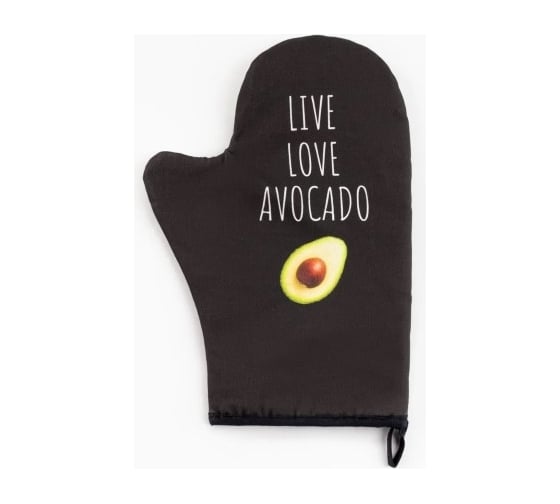 Изображение товара Варежка-прихватка Этель Avocado 20x28 см, саржа, 100% хлопок ватин 250 г/м2 5240028