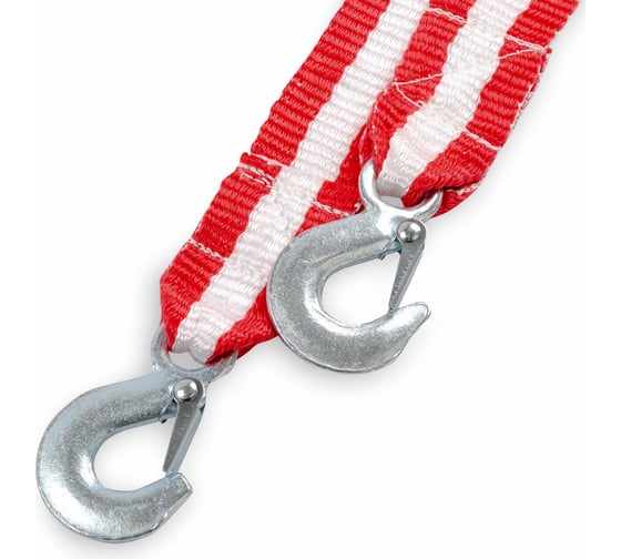 Изображение товара Буксировочный трос AUTOPROFI лента, 10т, с 2-мя крюками, сумка, длина - 5 м, ширина - 55 мм TRL-100 1