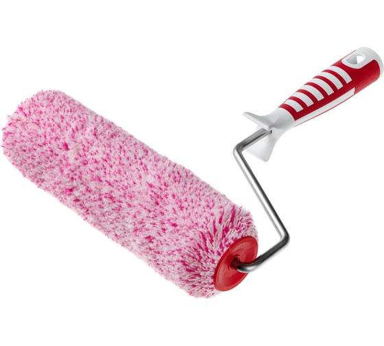 Изображение товара Валик для водных красок, ролик-макси 250 мм, полиакрил 18 мм, кронштейн 8 мм, ручка двухкомпонентная Акор Профи 254 48 824