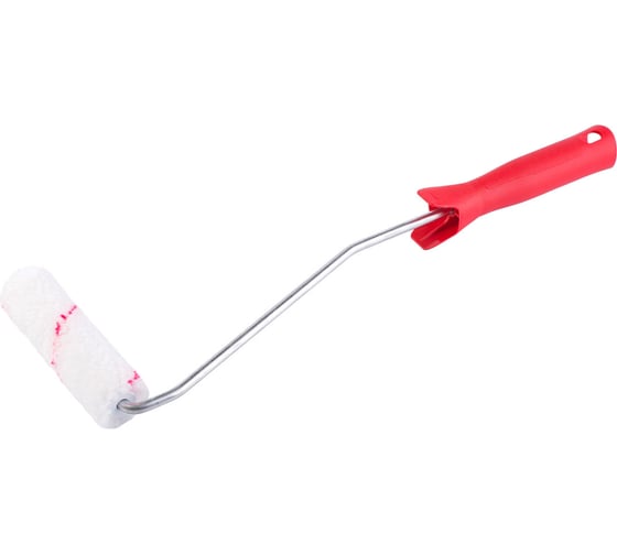 Изображение товара Мини-валик в сборе для работ с водными ЛКМ Акор полиэстер, L 110 мм, L ручки 40 см 503 40 110