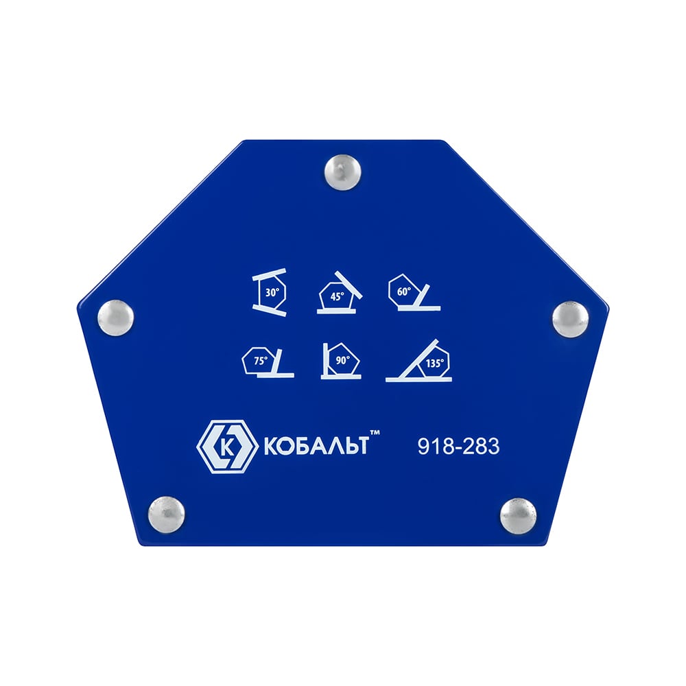 Изображение товара Угольник магнитный многопозиционный (115х90 мм; 6 углов; до 22 кг) КОБАЛЬТ 918-283