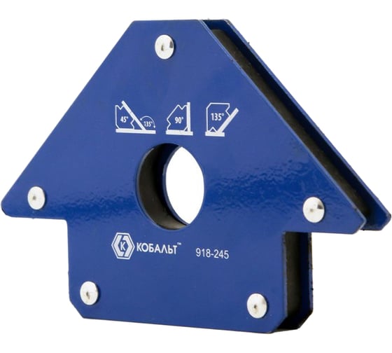 Изображение товара Угольник магнитный Стрелка (100 мм; 3 угла; до 22 кг) КОБАЛЬТ 918-245