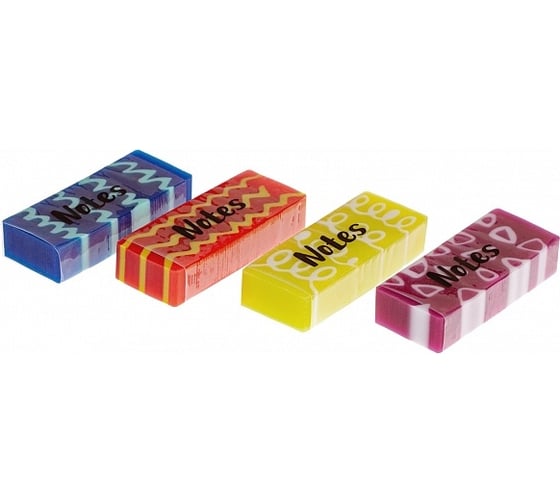 Изображение товара Ластик Hatber PVC, Notes, прямоугольный, 36 шт. 065370