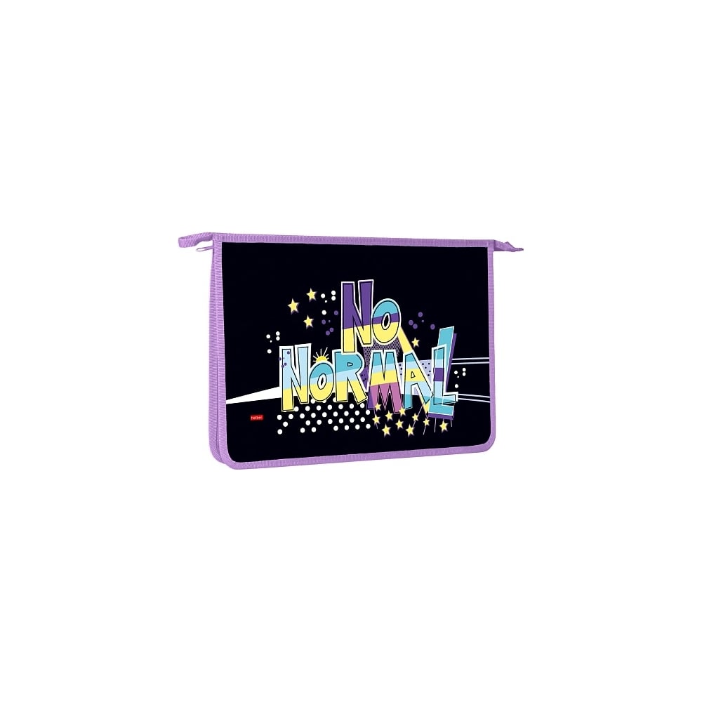 Изображение товара Папка для тетрадей Hatber пластиковая A4 на молнии, 2 отделения