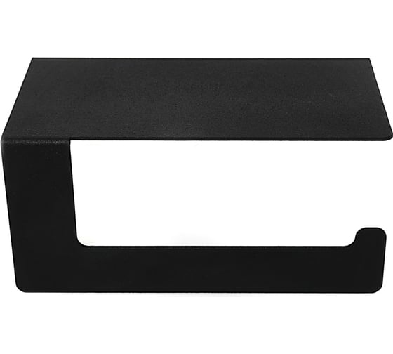 Изображение товара Держатель для туалетной бумаги с полкой хранения REXANT черный 38-0635