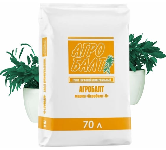 Изображение товара Грунт для рассады Агробалт торфянной нейтрализвоанный 70 л T001H-70