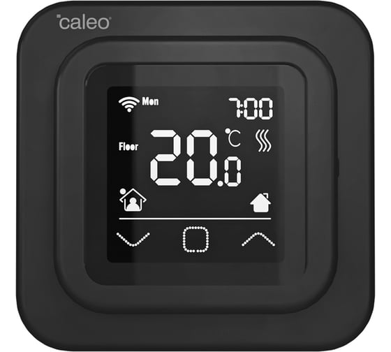 Изображение товара Терморегулятор Caleo C927 Wi-Fi встраиваемый, цифровой, программируемый, 3,5 кВт (черный) 0К-00000864