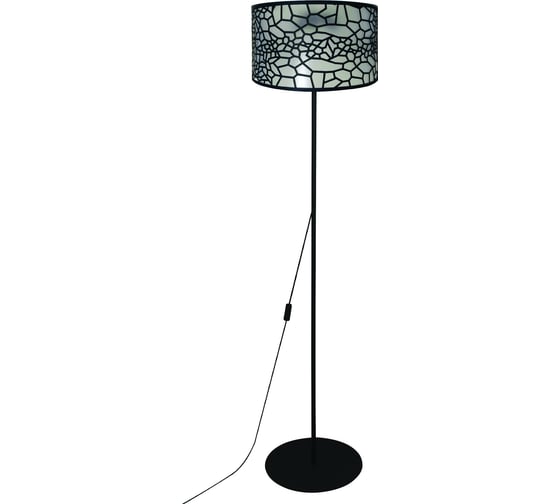 Изображение товара Напольный светильник торшер ЭЛЕТЕХ Гео ННБ 63-60-021 черный муар, шнур черный [ИМ] 1005405269