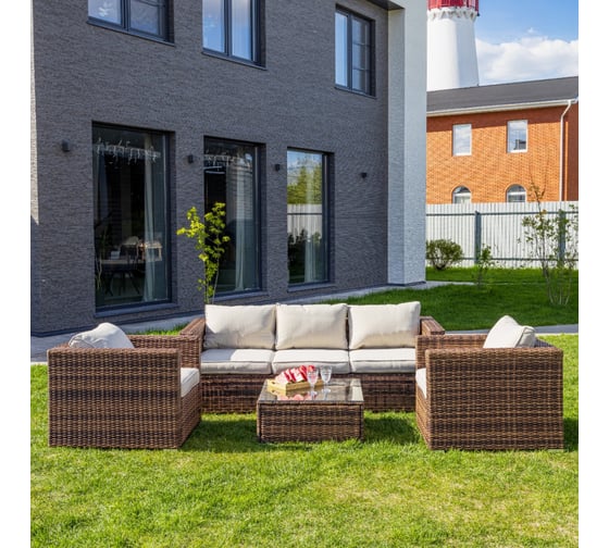 Изображение товара Лаунж-зона Royal Family KARL в коричневом цвете 597-61-21