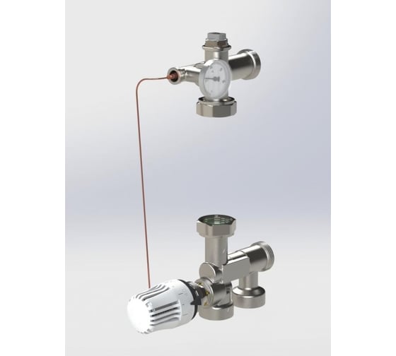 Изображение товара Смесительный узел без насоса Emmeti соед. на 1" (межосевое 21см) (соединение с насосом 1") tm3-c (Италия) 28132600