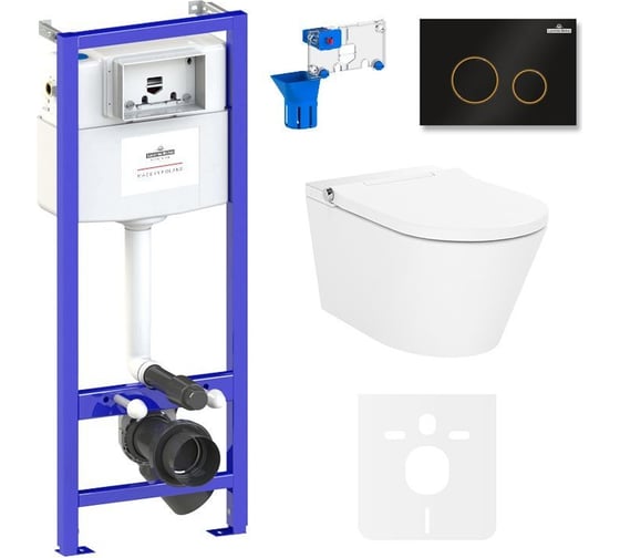 Изображение товара Инсталляция с умным подвесным унитазом Lavinia Boho Smart V-Clean в комплекте 7 в 1 87561169