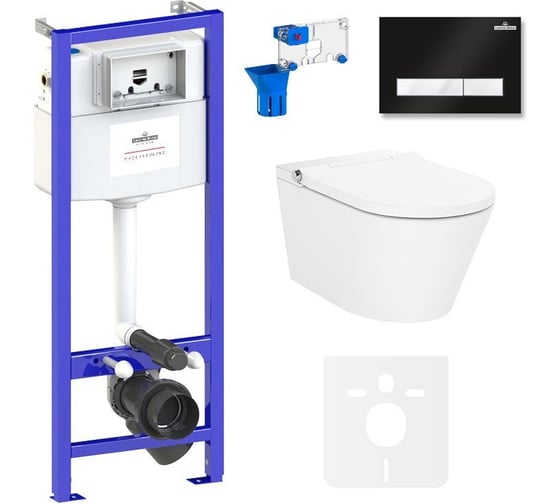 Изображение товара Инсталляция с умным подвесным унитазом Lavinia Boho Smart V-Clean в комплекте 7 в 1 87561161