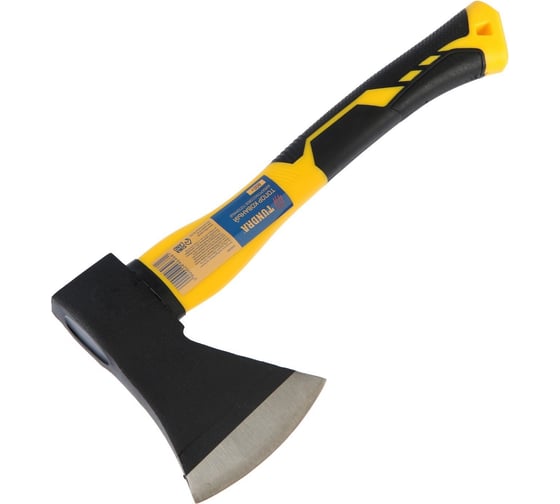 Изображение товара Кованый топор ТУНДРА фиберглассовое 3К топорище 38 см, 800 г 2446468