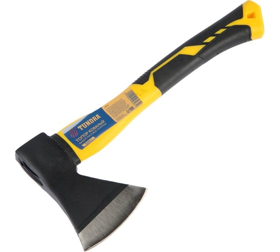 Изображение товара Кованый топор ТУНДРА фиберглассовое 3К топорище 38 см, 600 г 2446467