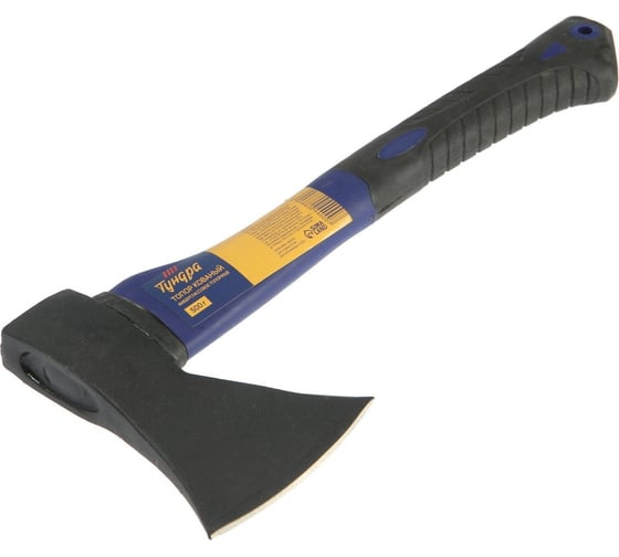 Изображение товара Кованый топор ТУНДРА фиберглассовое обрезиненное топорище 36 см, 500 г 882044
