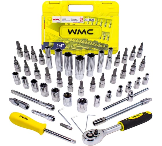 Изображение товара Набор инструмента WMC TOOLS 53пр. WMC-2531-5 EURO(51117)