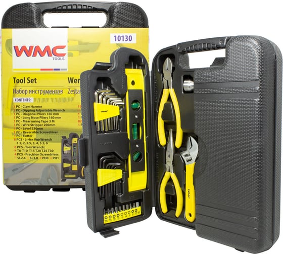 Изображение товара Набор инструмента WMC TOOLS 130 пр. WMC-10130(50784)