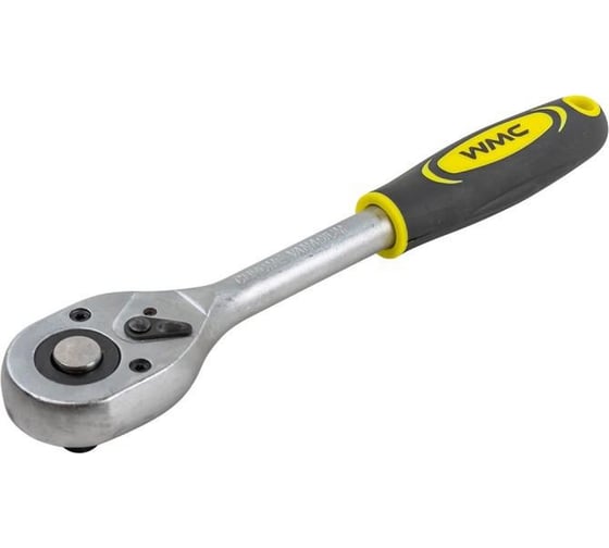 Изображение товара Реверсивная трещотка WMC TOOLS с резиновой ручкой, 1/4" WMC-80245(80244)