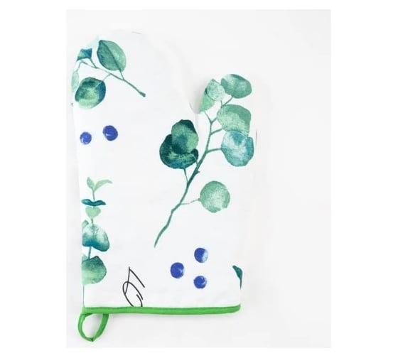 Изображение товара Варежка-прихватка Этель Eucalyptus 20x27 см, 100% хлопок, саржа 190 г/м2 5511225