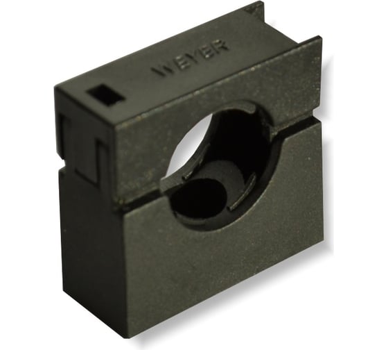 Изображение товара Крепеж для гофрированных труб Weyer WQSG-AD28.5G - держатель с крышкой, WE2400700