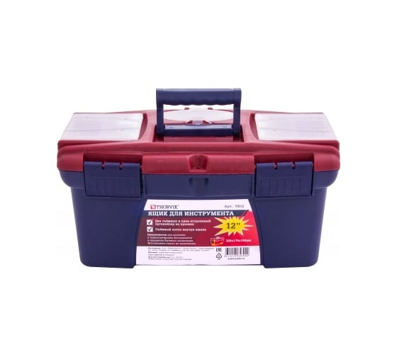 Изображение товара Ящик для инструмента Thorvik TB12 пластиковый, 320x175x160 мм 53804