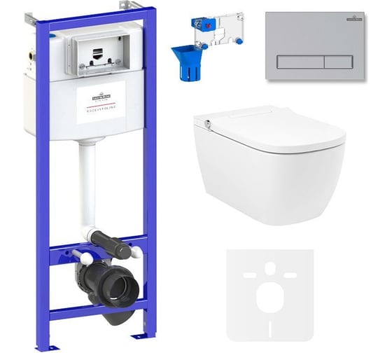 Изображение товара Инсталляция с умным подвесным унитазом Lavinia Boho Smart V-Clean в комплекте 7 в 1 87561119