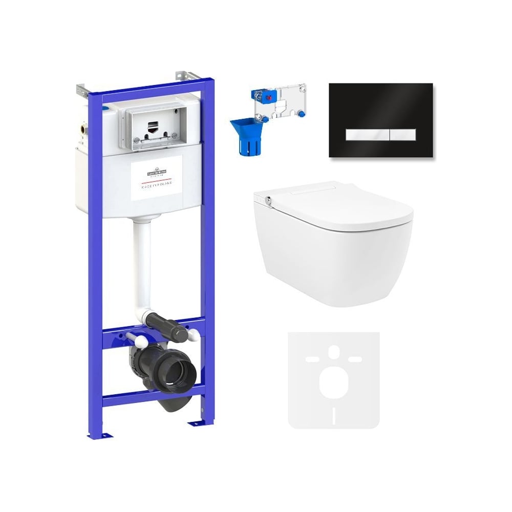 Изображение товара Инсталляция с умным подвесным унитазом Lavinia Boho Smart V-Clean 87561135