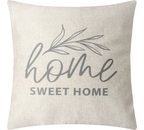 Изображение товара Чехол на подушку Этель Home sweet home 40x40 см, 100% полиэстер, велюр 9603055
