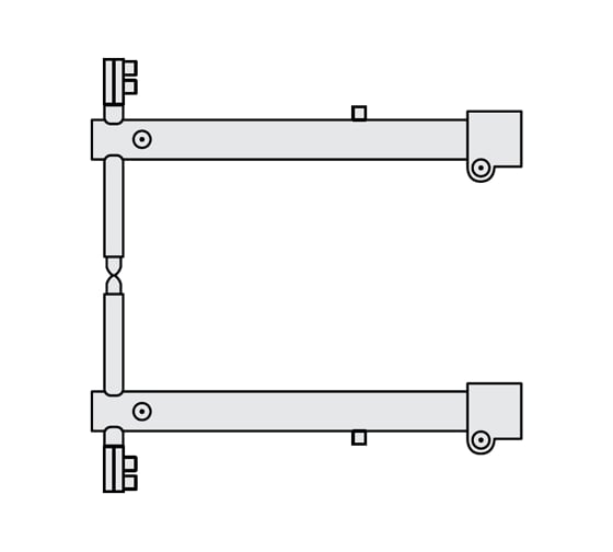 Изображение товара Комплект плеч (40х700 мм) для аппаратов контактной сварки серии RS FUBAG 38945