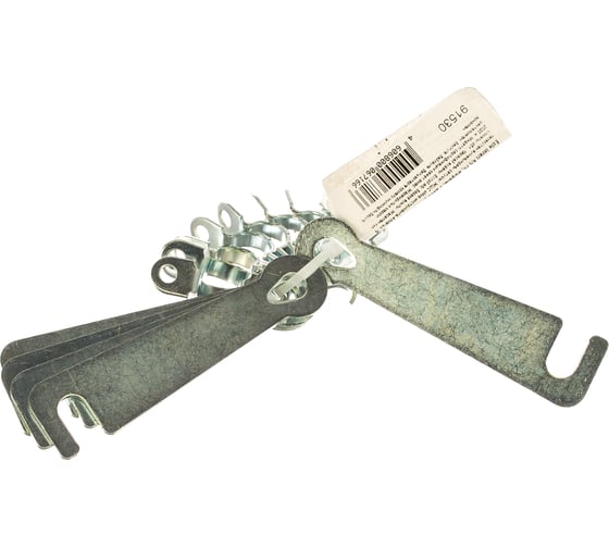 Изображение товара Крючок дверной Без бренда КД-75, цинк, 5шт. 91530