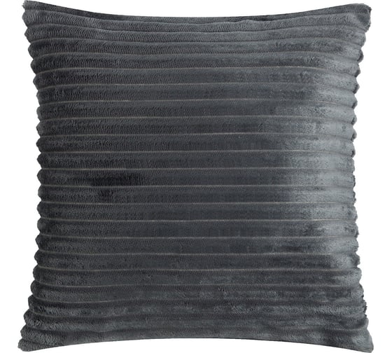 Изображение товара Чехол на подушку Этель серый, 40x40 см, велсофт, 100% полиэстер 7907779