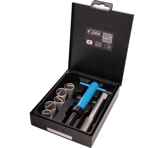 Изображение товара Набор для восстановления резьбы VOLKEL М20 шаг 1.5мм 7 предметов V-Coil V04039