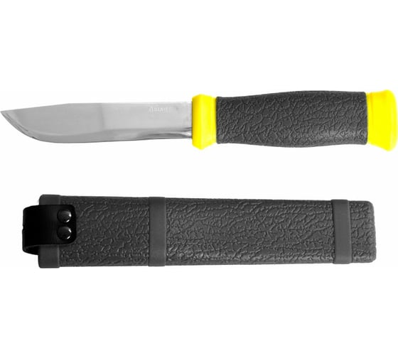 Изображение товара Туристический нож STAYER PROFI пластиковые ножны, лезвие-110мм 47630