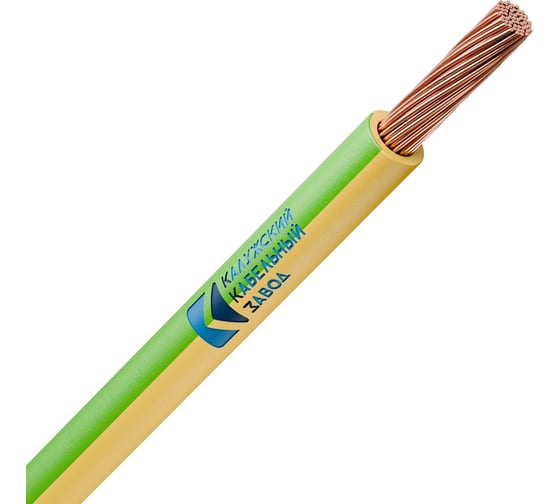 Изображение товара Провод ККЗ ПуГВнг(А)-LS 1х6,0, желто-зеленый KKZ40-00010397