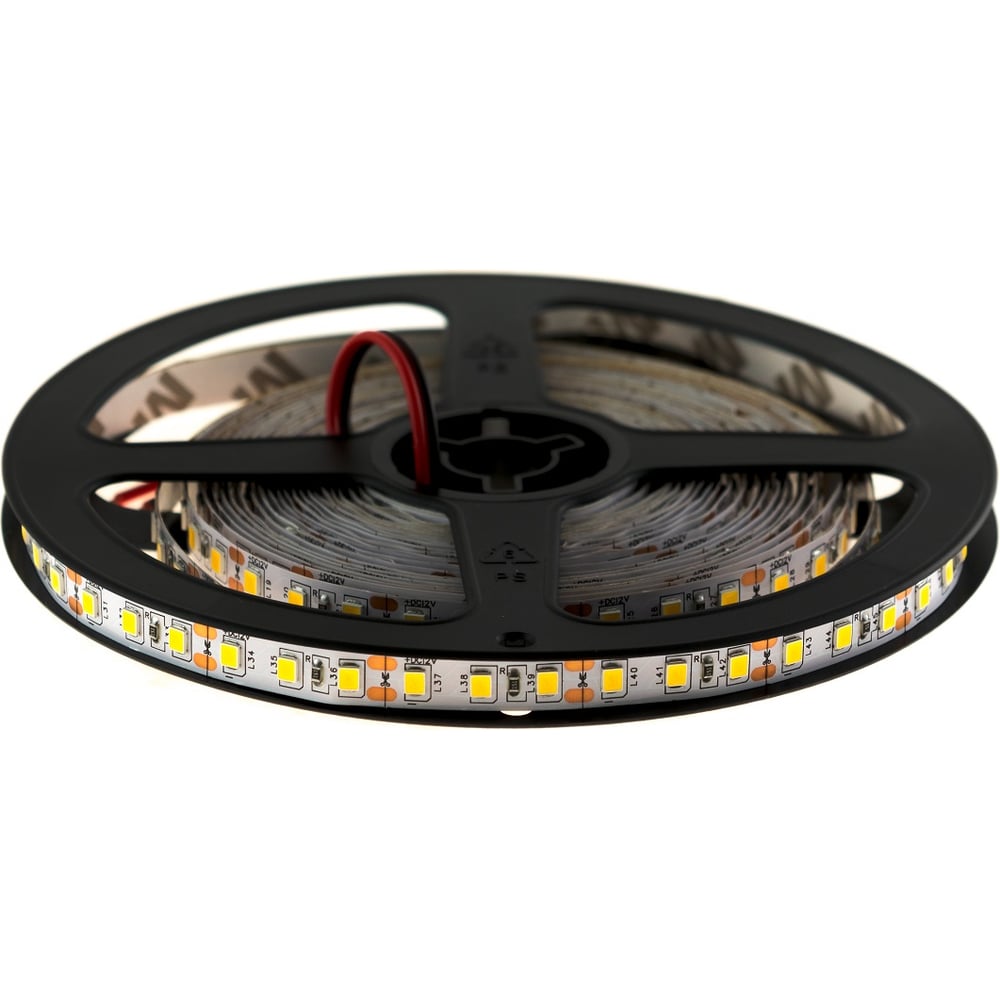 фото Светодиодная лента urm 2835-120led-12v-9,6w, 8-10lm-3000k-ip22-8mm с10073