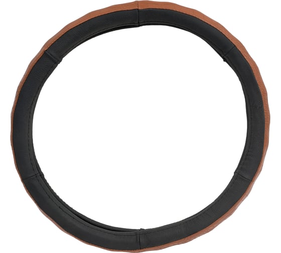 Изображение товара Оплетка руля AUTOPROFI натуральная кожа из PU кожи под крокодила М AP-156 BK M