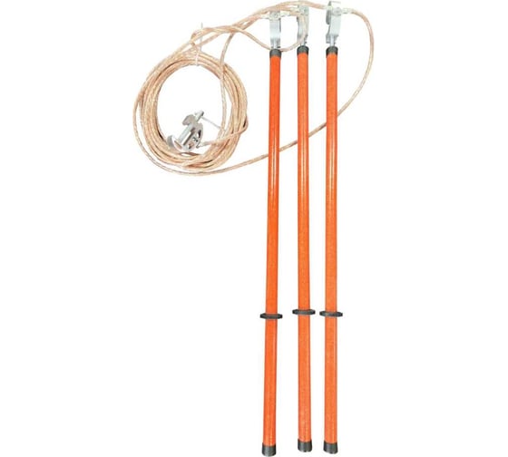 Изображение товара Заземление Диэлектрик переносное ЗПЛ-10-3 Д СИП (с прокалывающими зажимами) Д471501