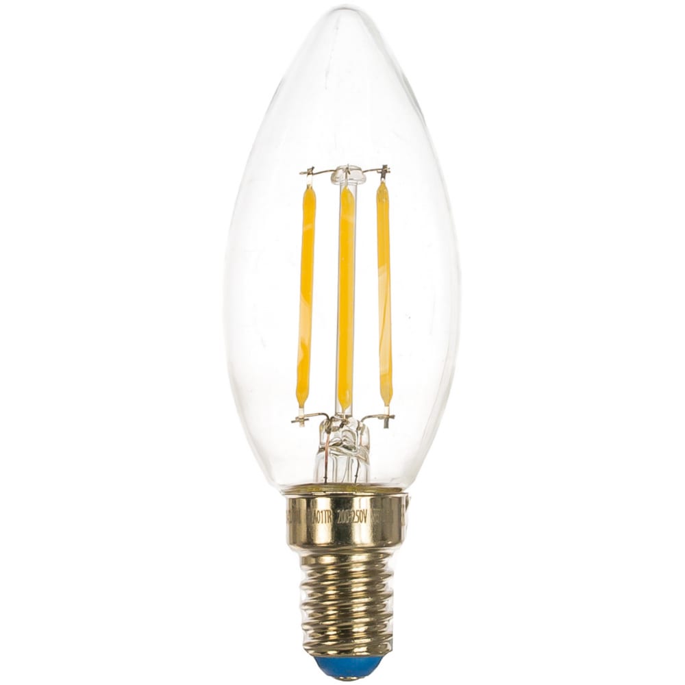 фото Диммируемая светодиодная лампа uniel форма свеча серия air led-c35-5w/nw/e14/cl/dim gla01tr ul-00002862