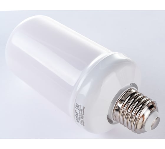 Изображение товара Светодиодная лампа Uniel Декоративный эффект пламени LED-L60-6W/FLAME/E27/FR PLD01WH UL-00003360