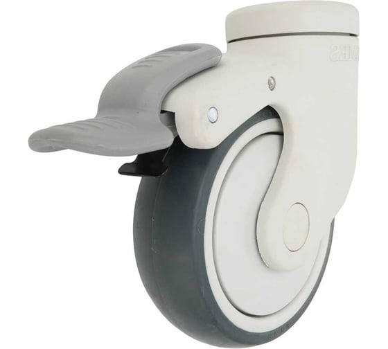 Изображение товара Колесо с кронштейном, тормозом и креплением под болт EMES EC04MBT125X32F12