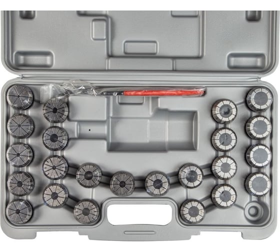 Изображение товара Набор цанг ER40 4-26 мм, 18 шт, пластиковый кейс JSD cb20008