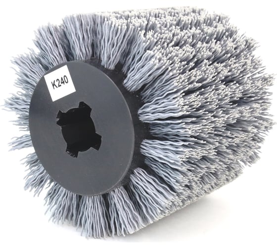 Изображение товара Щетка 100x100x19.5 мм +4 паза, ворс полимер-абразив, P240, по дереву (код 1-205) OSBORN 401.912-6961